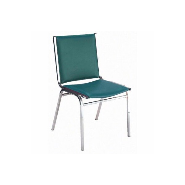 Kfi KFI Stack Chair - Armless - Vinyl - 2" thick Seat Forest Vinyl 420CH-9703 FOREST VINYL - main